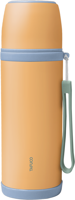 타푸코 톤앤톤 스테인레스 진공 원터치 보온병, 피치블루, 1개, 500ml