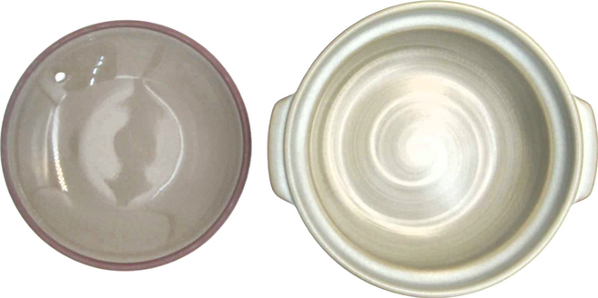 GINPO 銀峯 花三島6號特深砂鍋 附蓋 - 19.5x15cm陶瓷鍋, 19.5cm, 1個