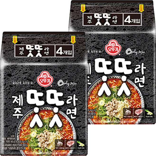 OTOKI 不倒翁 濟州 樸隆樸隆拉麵 135g, 8個