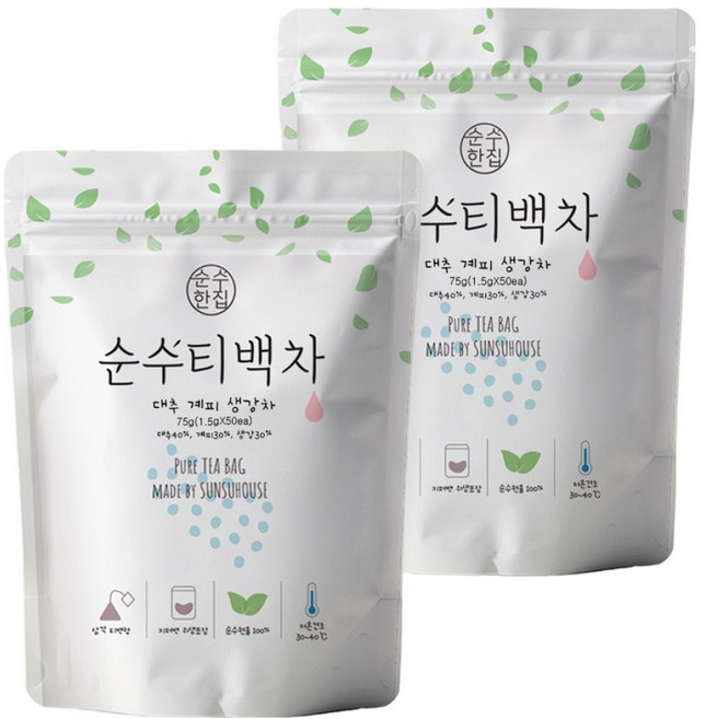 순수한집 대추 계피 생강차, 1.5g, 50개입, 2개