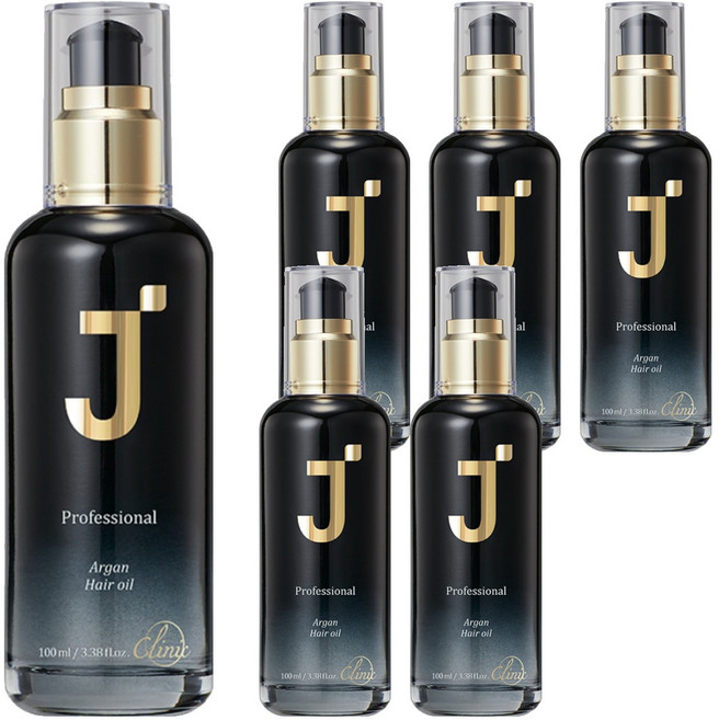 제이숲 프로페셔널 아르간 헤어 오일, 100ml, 6개