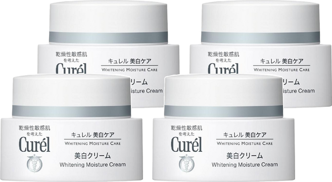 Curel 珂潤 保濕乳霜 美白深層, 40g, 4罐