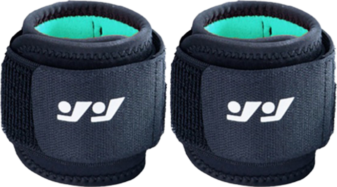 피어니스트 밸크로 스트랩 손목 보호대, 2개, 민트