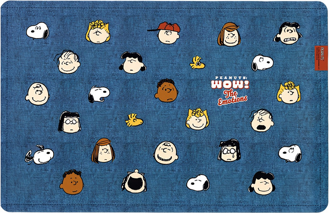 餐墊 居家野餐適用 保持桌面清潔, 深藍色, 43.5 x 28cm, 1個