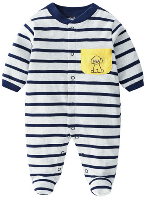 맘스케어 캐릭터나염 풀스냅 유발우주복 Y042BCAA003