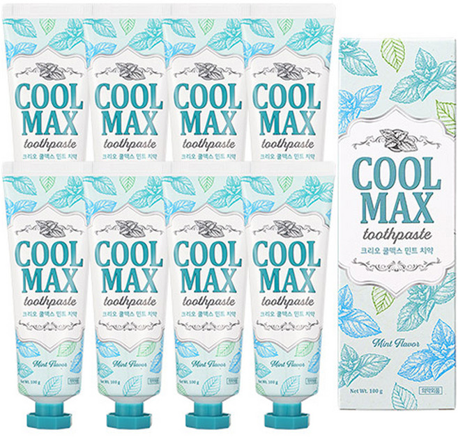 크리오 쿨맥스 민트 치약, 8개, 100g