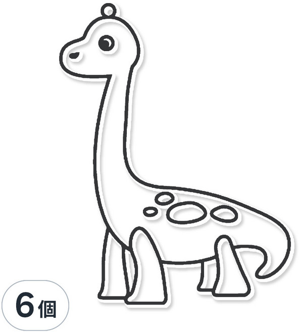 AMOS 阿摩司 壓克力模型版 腕龍 S52 小款, 脘龍, 6個