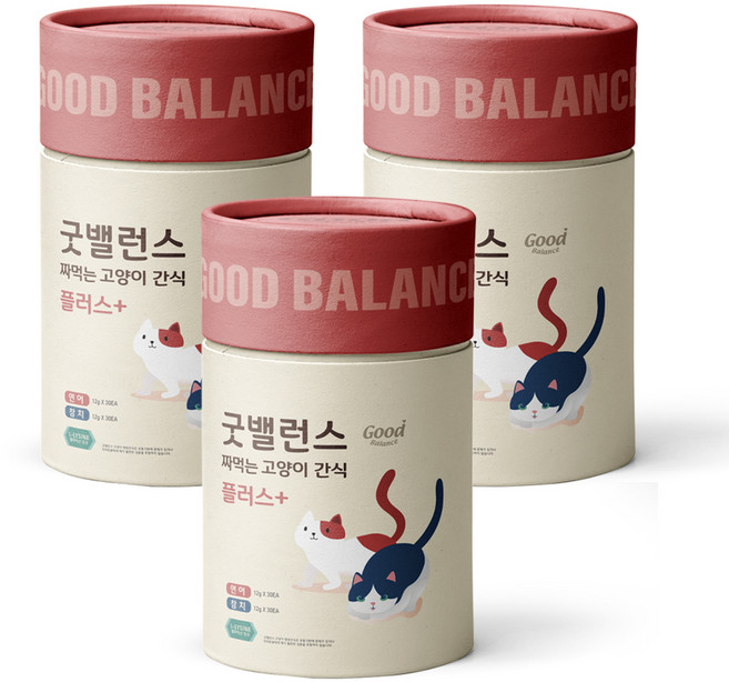 굿밸런스 짜먹는 고양이 간식 플러스, 혼합맛(참치/연어), 12g, 180개