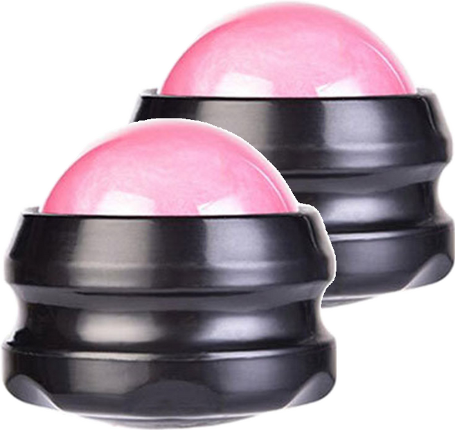 딕스포츠 블랙 마사지볼, 2개, 핑크