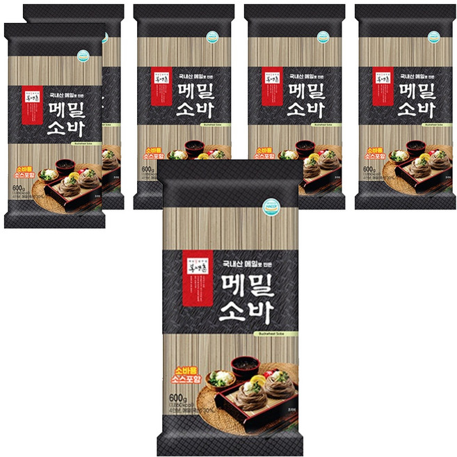 봉평촌 메밀소바, 600g, 6개