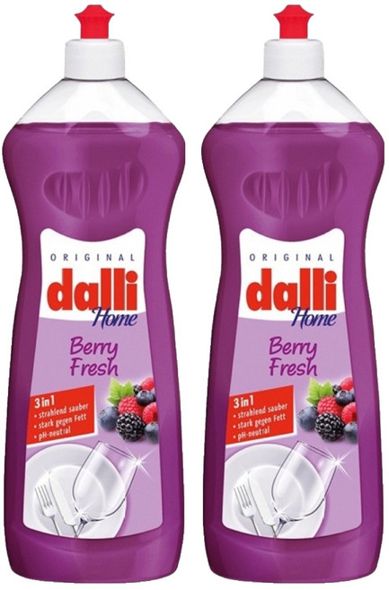 dalli 達麗 全效能3合1洗碗精 莓果花香, 1L, 2瓶