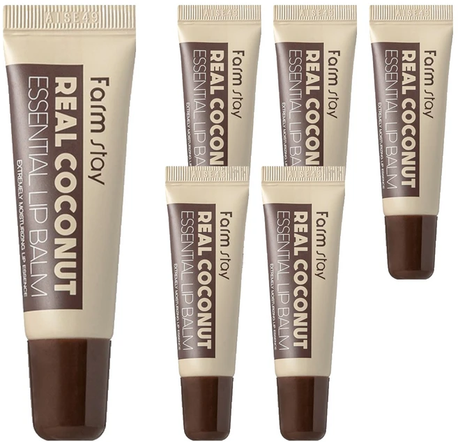 팜스테이 리얼 코코넛 에센셜 립밤, 10ml, 6개 - 쿠팡