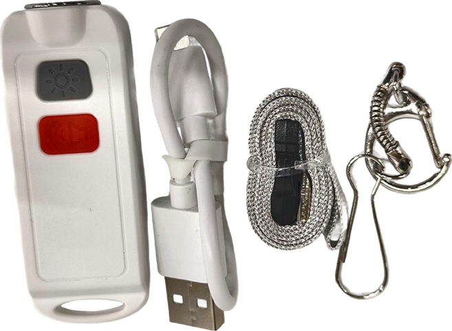 WIDE VIEW 130分貝按鍵式防狼警報器 充電款 (AF-2002), 1個