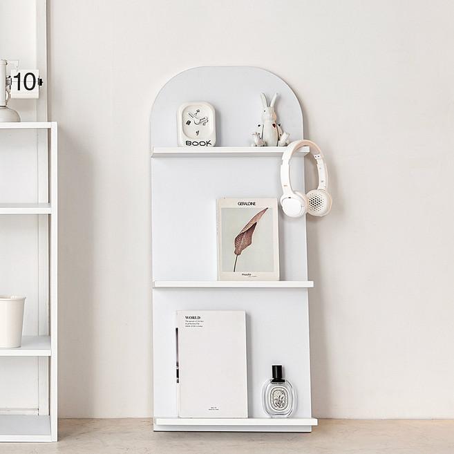 양지가구 피사 매거진랙, 화이트, 3단