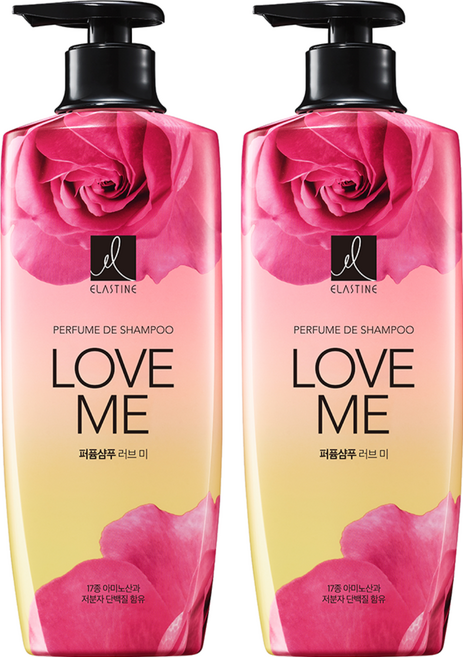 ELASTINE 伊絲婷 奢華香水系列 洗髮精 甜蜜愛戀 持久延香48小時 含17X胺基酸, 600ml, 2瓶