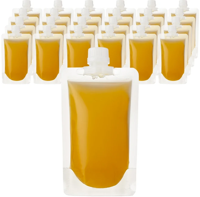 코멧 투명 스파우트 음료 파우치 300 mL, 입구지름 22mm, 25개입, 1개 - 쿠팡