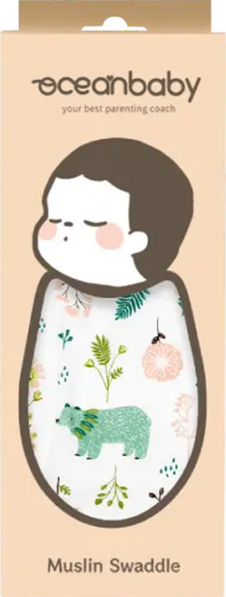 oceanbaby 多功能紗布包巾 105 x 105cm