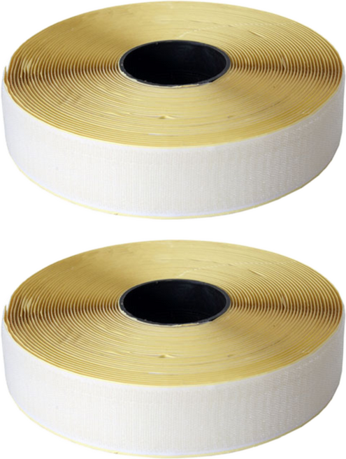 리에노 벨크로테이프 50mm x 10m 보슬이 흰색, 2개