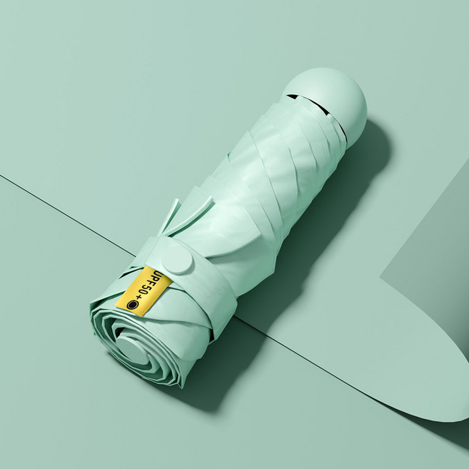 준성 초경량 머쉬룸 5단 암막 우양산 자외선 UV 차단 + 파우치 세트