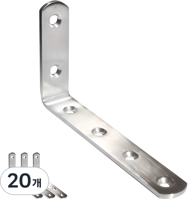 엠파이어 보강철물 스텐 L형 앵글 꺽쇠, 20개