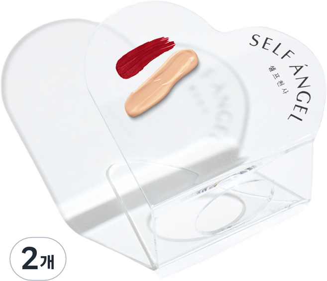셀프천사 파운데이션 메이크업 네일 믹싱 아크릴 팔레트 S, 투명, 2개