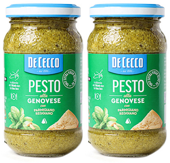 DE CECCO 得科 羅勒青醬, 190g, 2罐