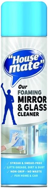 HOUSE MATE 英國清潔好夥伴 鏡面玻璃泡沫清潔劑, 400ml, 460g, 1個