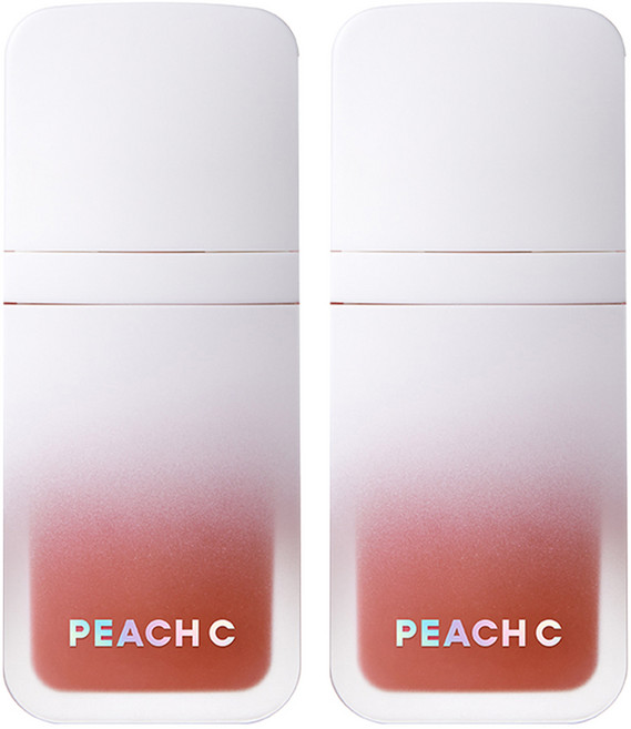 PEACH C 柔霧濾鏡唇釉, 6.5g, 2個, 02 新復古辣椒紅