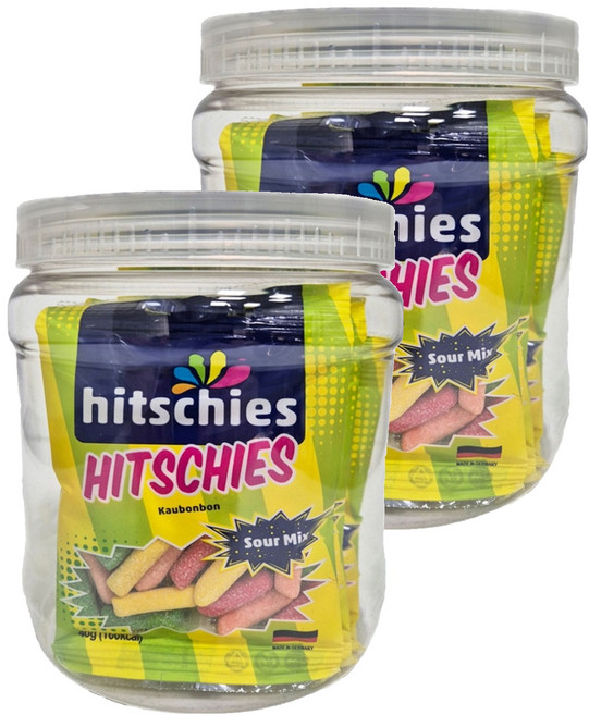 HITSCHLER 希趣樂 脆皮水果軟糖 酸味綜合, 320g, 2桶