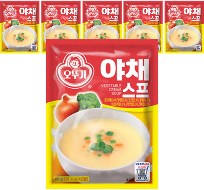 오뚜기 야채스프, 80g, 6개