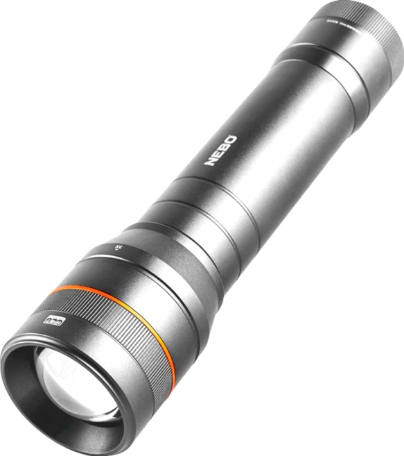 NEBO 牛頓 手電筒 1500流明 IP67 21.29 x 5.05 x 4.29cm 450g, 黑色, 1支