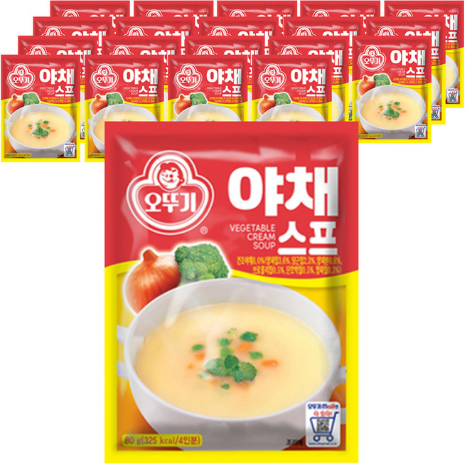 오뚜기 야채스프, 80g, 20개