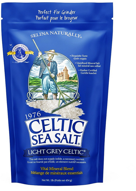 CELTIC SEA SALT 凱爾特 海鹽/灰鹽 結晶, 454g, 1個