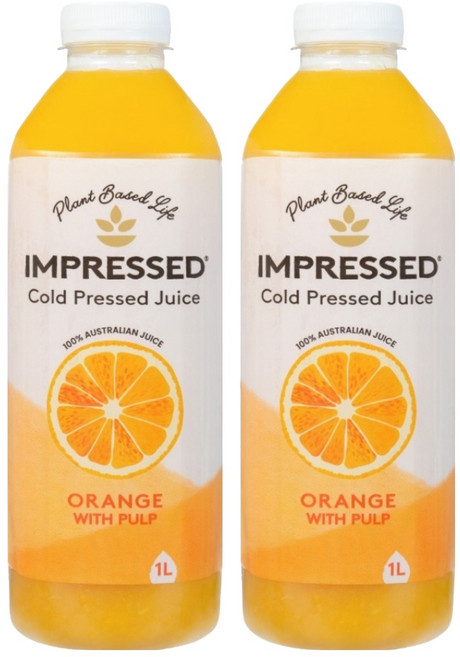 임프레스드 오렌지 주스, 1L, 2개