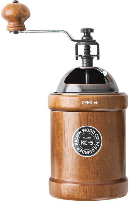 칼딘 원목 세라믹 돔형 커피 핸드밀 KC-5, 혼합색상, 1개