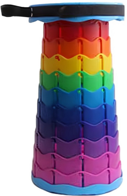 DND 접이식 폴딩 캠핑용 낚시 의자, 블루무지개, 1개