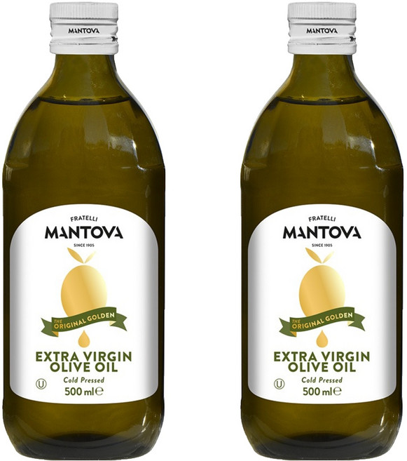 만토바 골든 엑스트라버진 올리브유, 500ml, 2개
