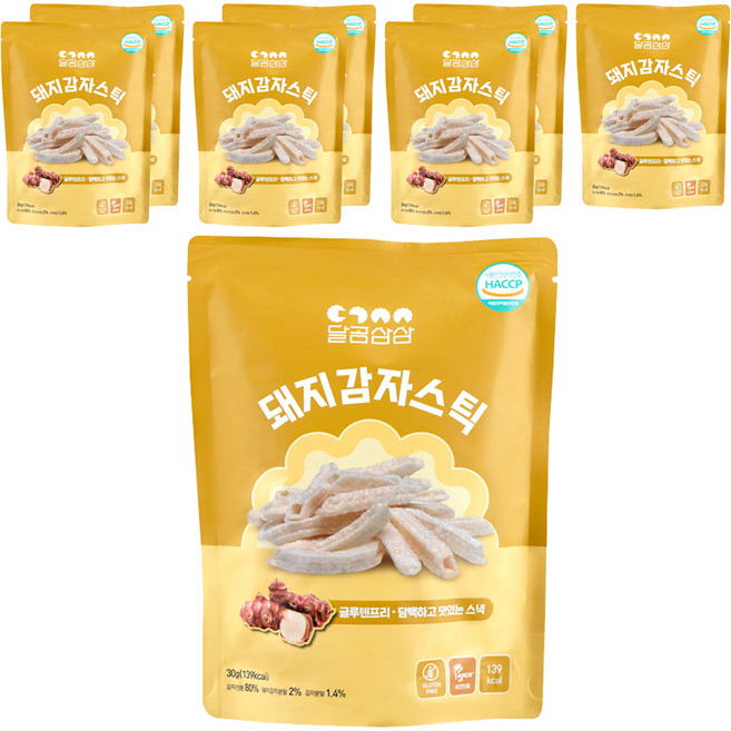 달곰삼삼 돼지감자스틱, 30g, 8개