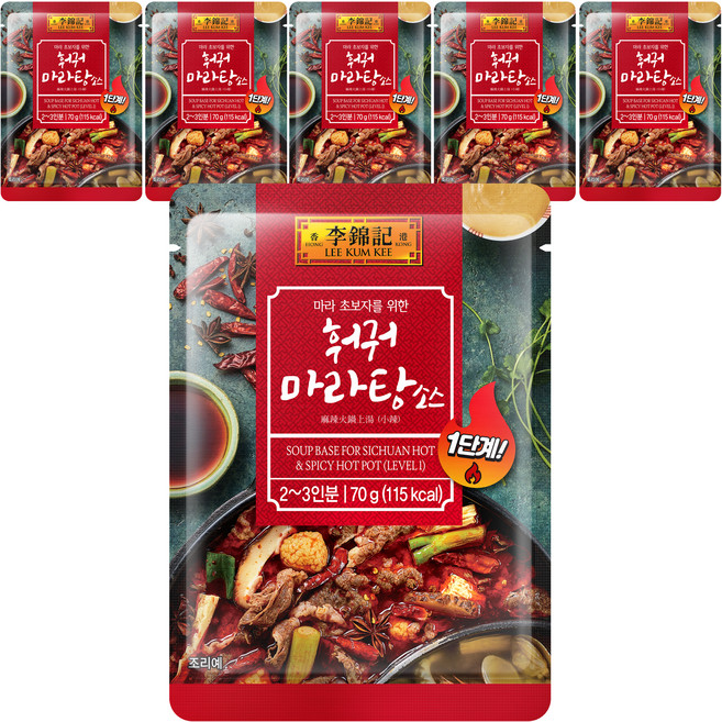 이금기 훠궈 마라탕 소스, 70g, 6개