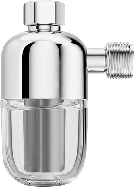 ANTIAN 熱水器前置水龍頭過濾器/廚房濾水器/洗澡水淨水器 銀色, 1個, 單一商品