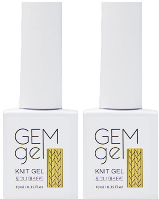 아이빛 젬젤 컬러 니트 포그니 젤네일, 04 포그니 머스타드, 10ml, 2개