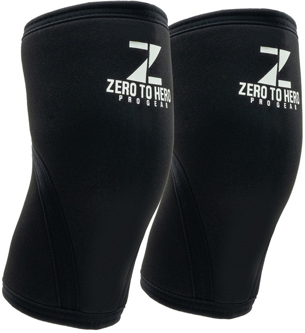 제로투히어로 네오프렌 팔꿈치 보호대 1쌍, 1세트, BLACK