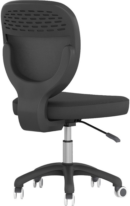 DEPE 小戶型辦公椅 CHA01 人體工學設計 高度可調, 黑色