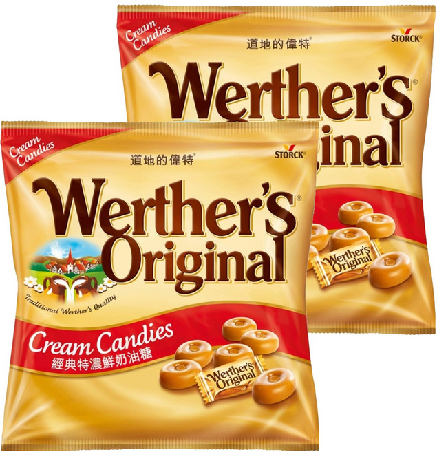 Werther's Original 道地的偉特 奶油糖, 330g, 2袋
