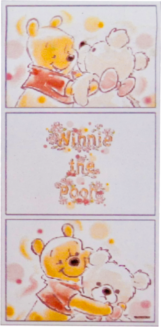 收納王妃 迪士尼 三層空櫃, 泰迪維尼 白色