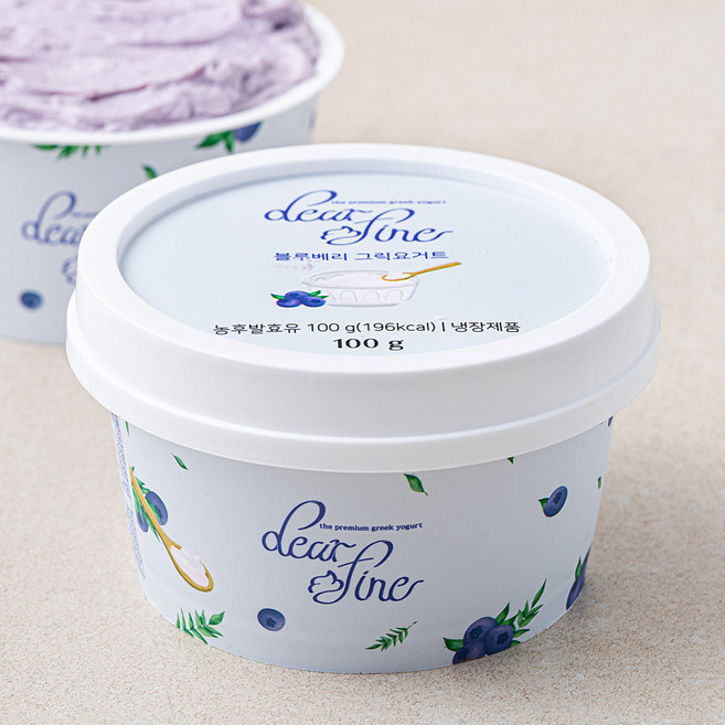 디어파인 블루베리 그릭요거트, 100g, 1개입, 1개