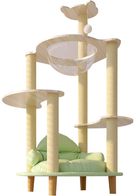 貓跳台 K款, 綠色, 1個