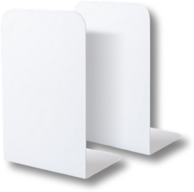 곰지홈 파스텔 높은 L자 책꽂이 2p, WHITE