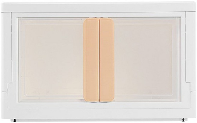 KEYWAY 聯府 PU76-1 雪山磁吸式雙開收納櫃76L 奶茶, 1入