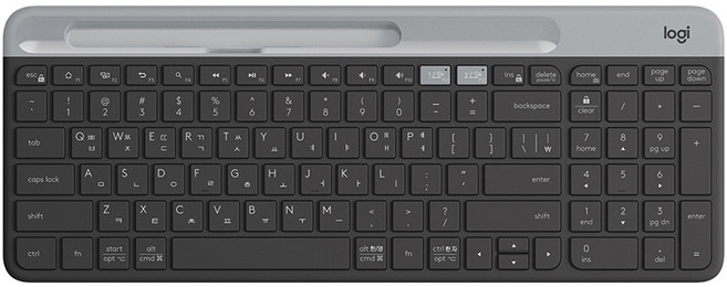 로지텍 Graphite 슬림 멀티 무선 일반형 키보드, 시크 블랙, K580
